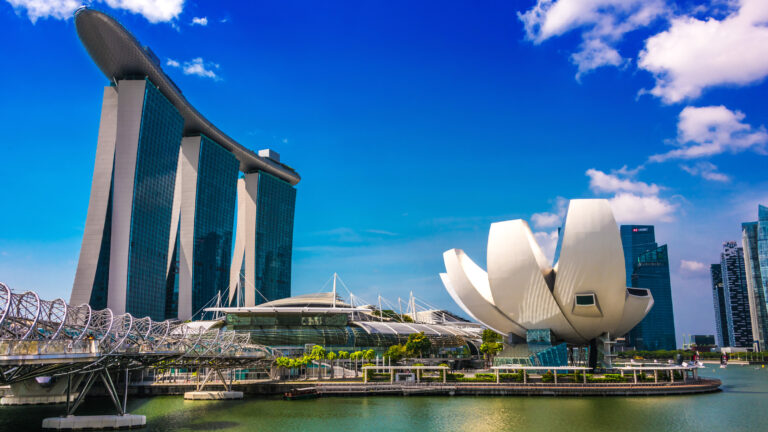 Marina Bay Sands and Art Science Museum in Singapore